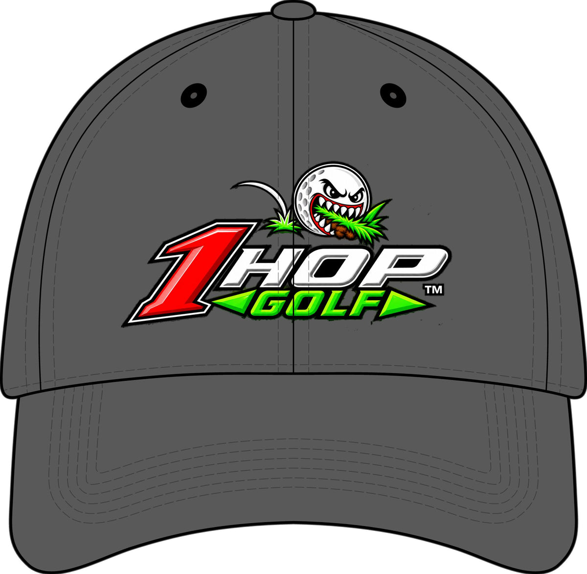 1 Hop Golf™ Premium Performance Hat Mesh Stretch-Tek Adjustable Cap