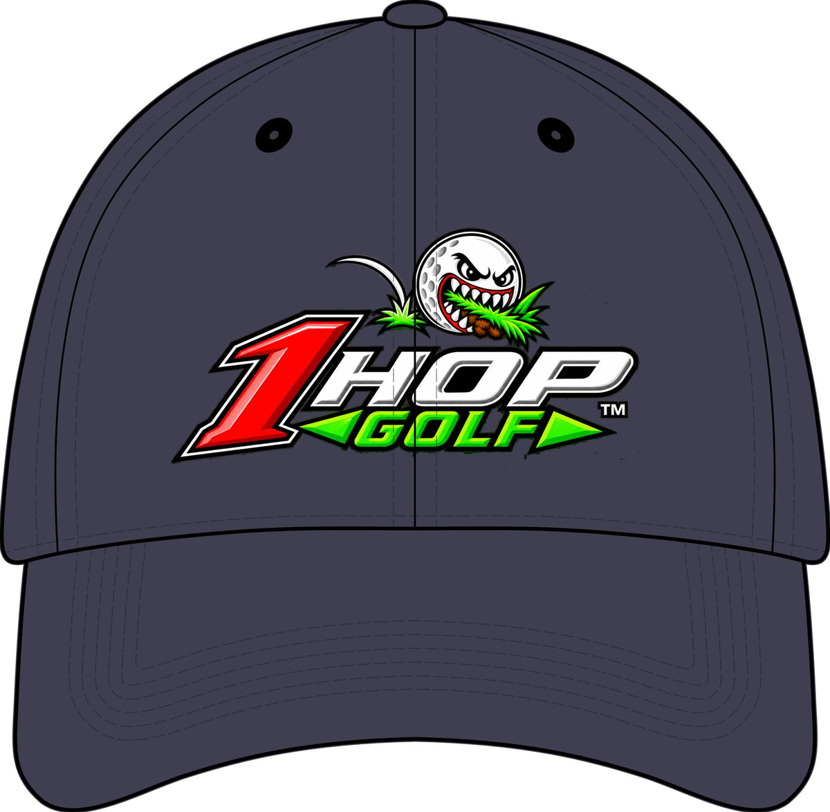 1 Hop Golf™ Premium Performance Hat Mesh Stretch-Tek Adjustable Cap