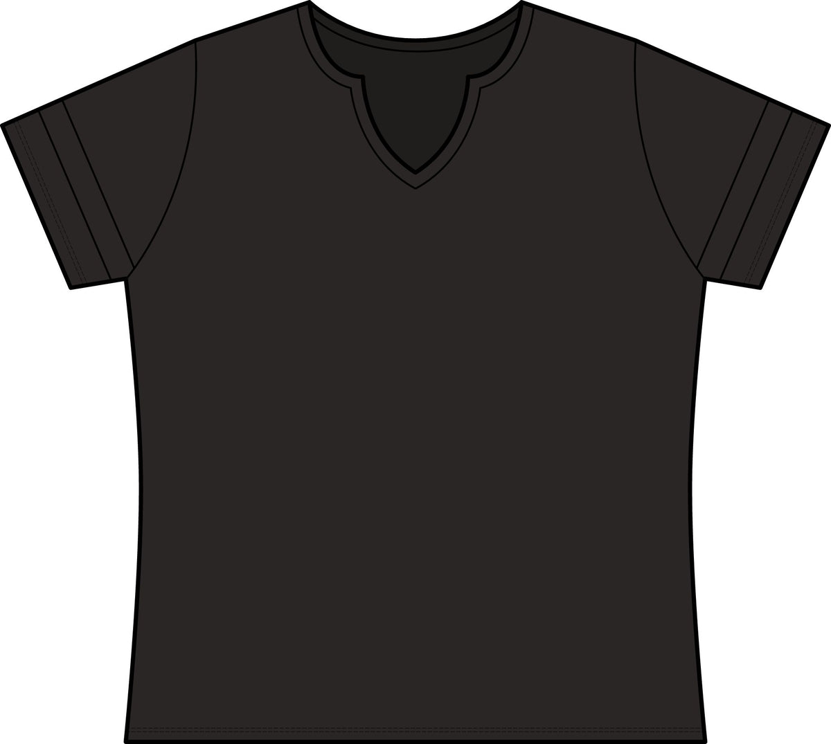 1 Hop Golf Women's Halftime Notch Neck Tee