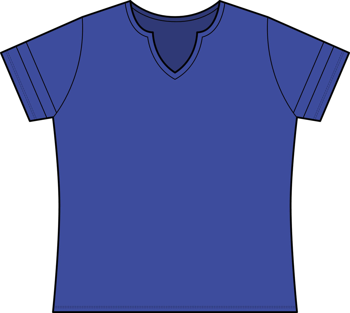 1 Hop Golf Women's Halftime Notch Neck Tee