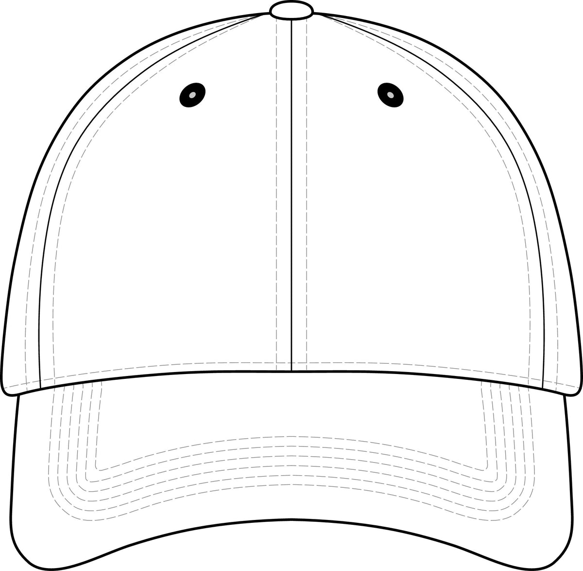 1 Hop Golf™ Premium Performance Hat Mesh Stretch-Tek Adjustable Cap