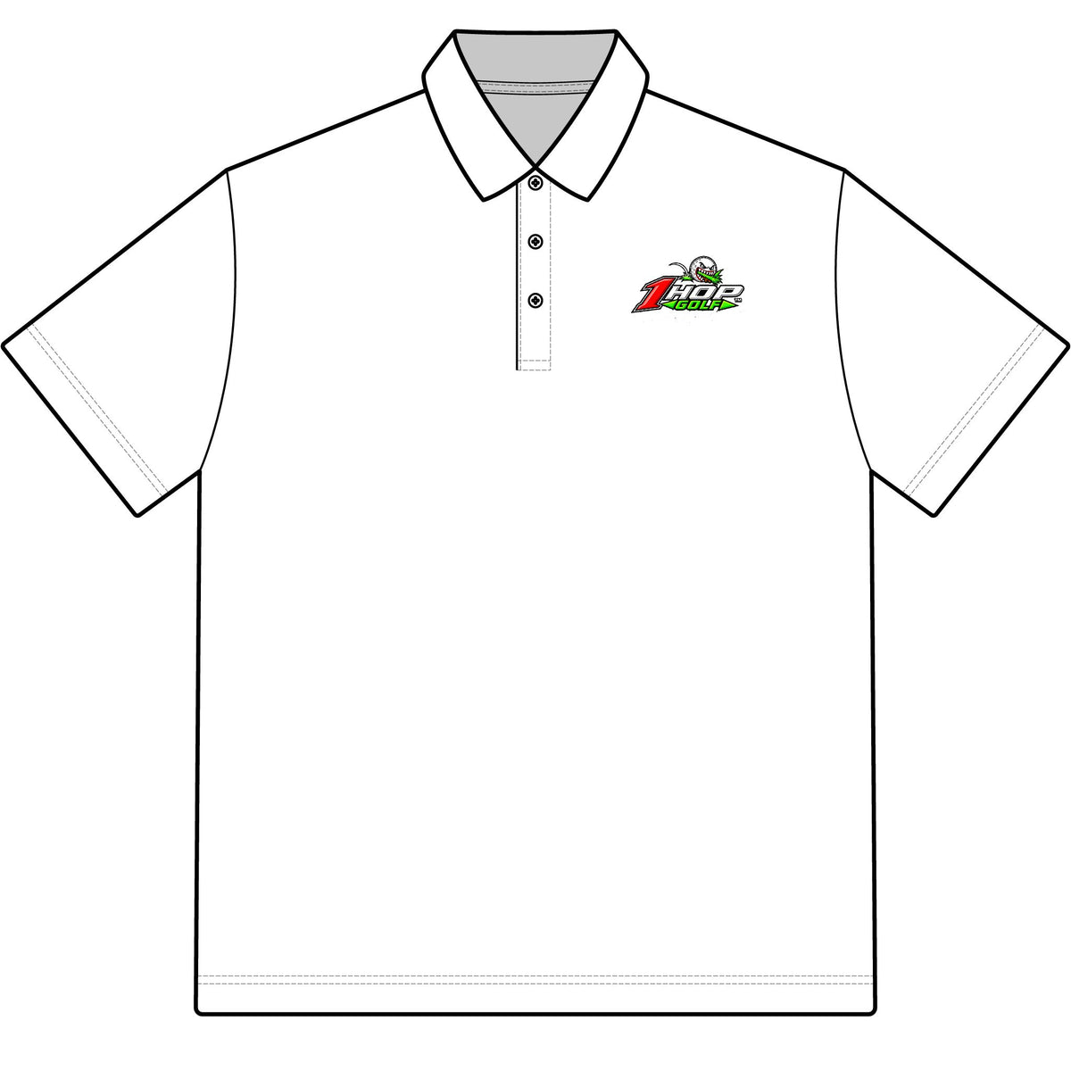 1 Hop Golf Performance Bight Baby Bight Polo