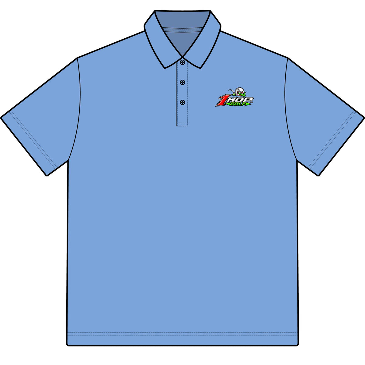 1 Hop Golf Performance Bight Baby Bight Polo