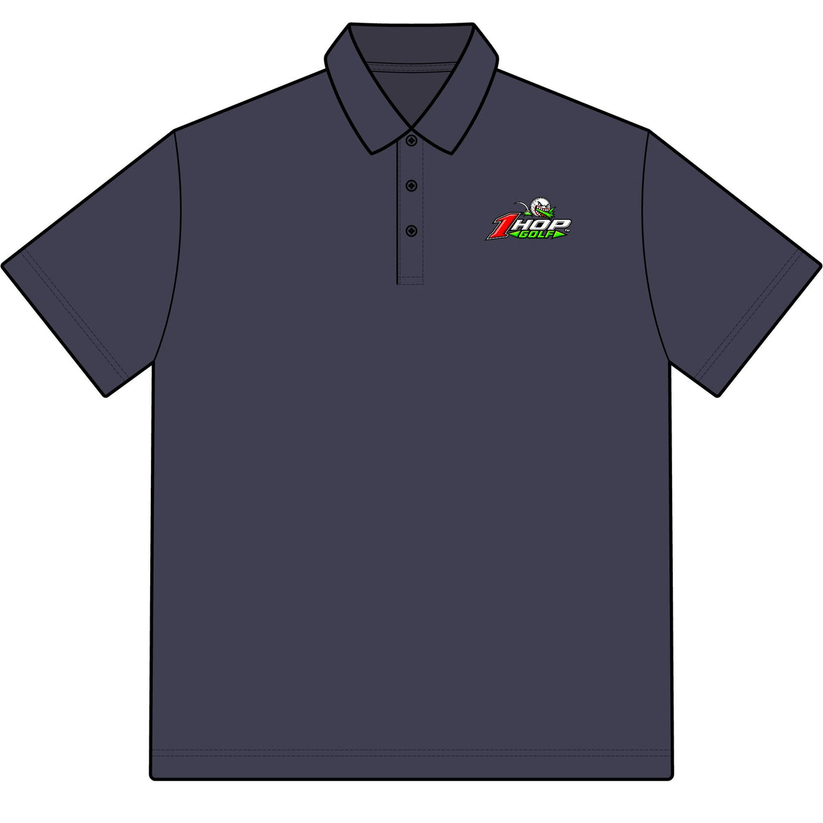 1 Hop Golf Performance Bight Baby Bight Polo