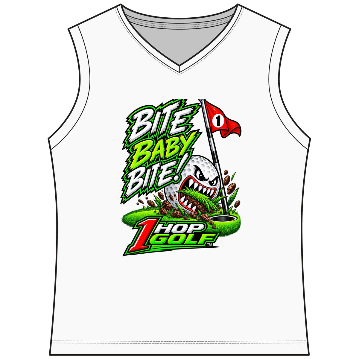 1 Hop Golf Women's Club Sleeveless V-Neck
