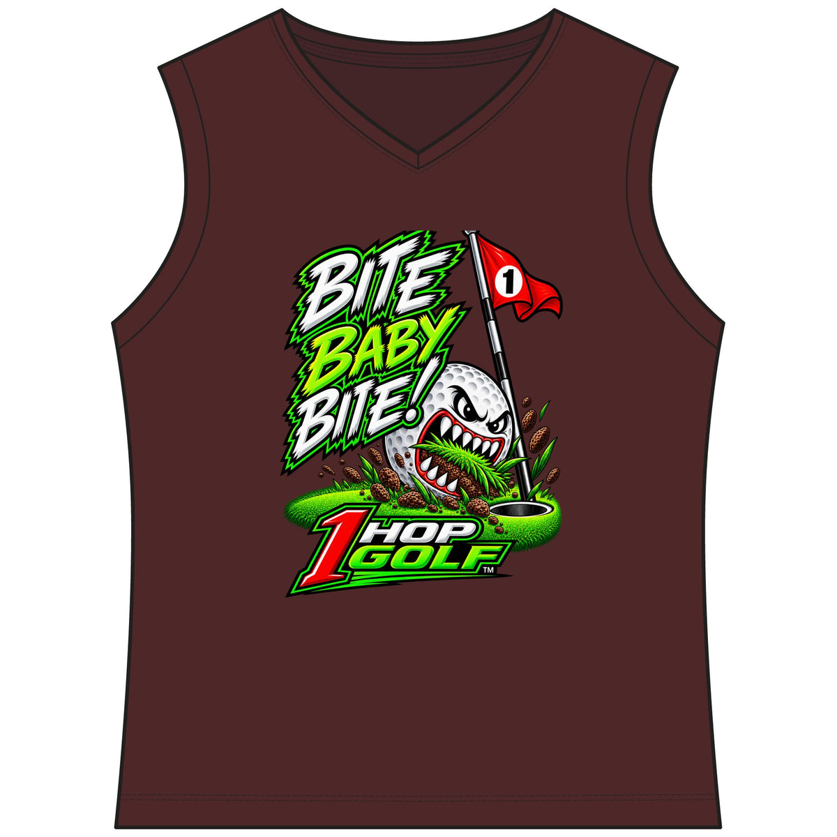 1 Hop Golf Women's Club Sleeveless V-Neck