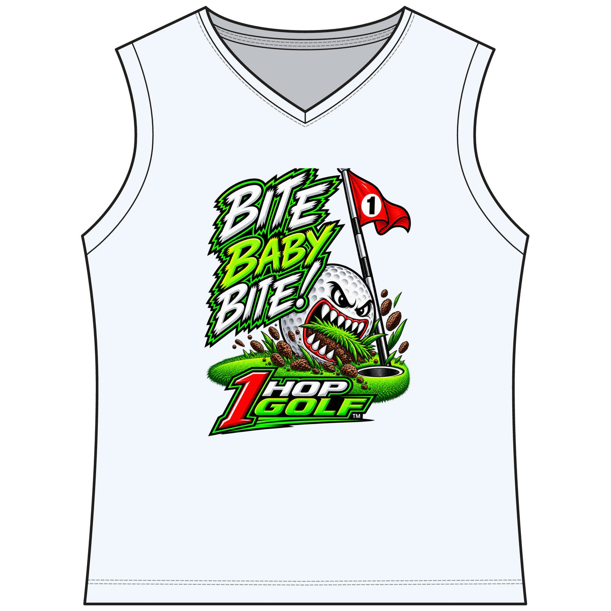 1 Hop Golf Women's Club Sleeveless V-Neck