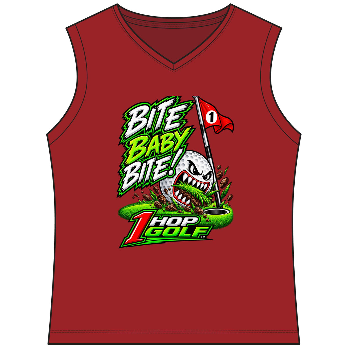 1 Hop Golf Women's Club Sleeveless V-Neck