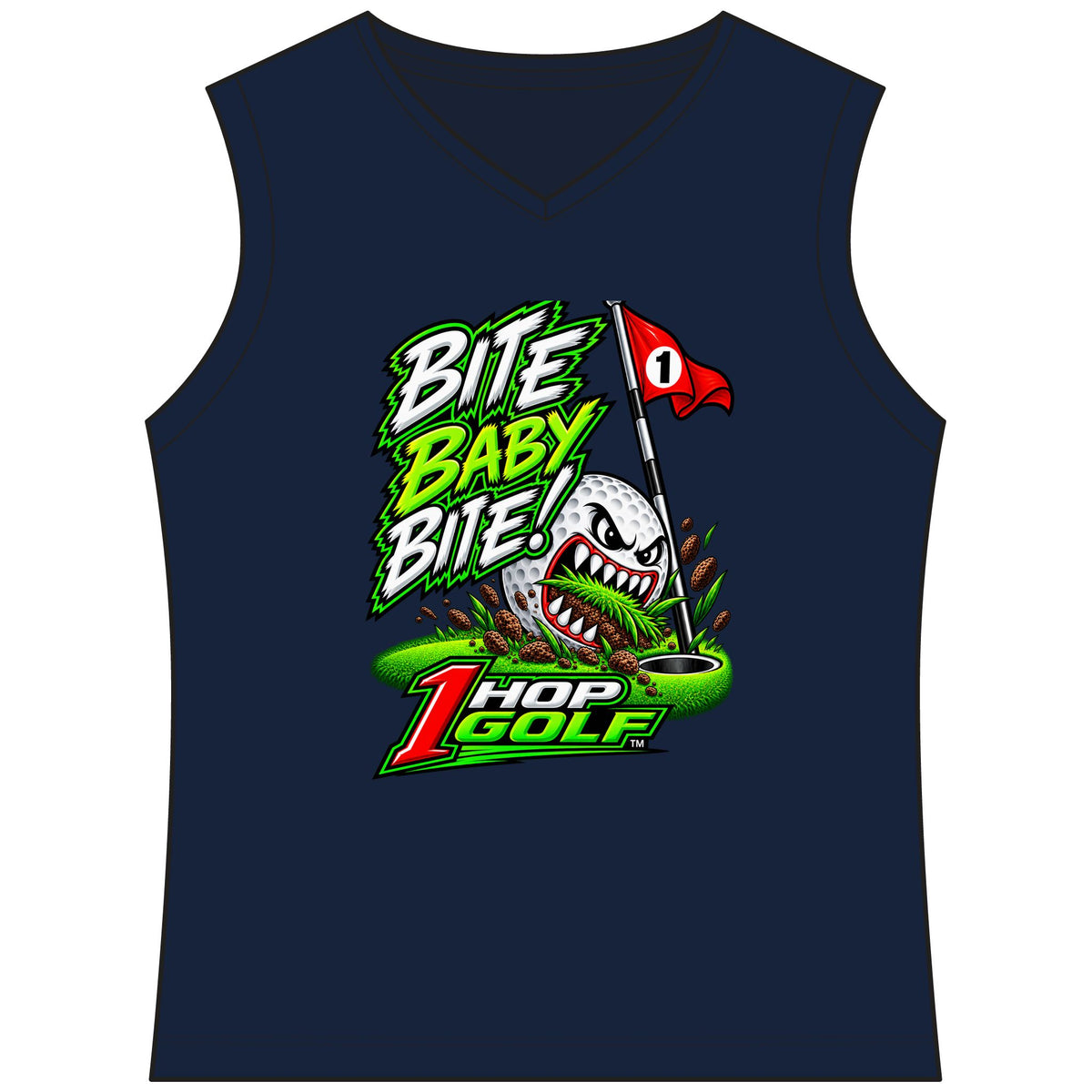 1 Hop Golf Women's Club Sleeveless V-Neck